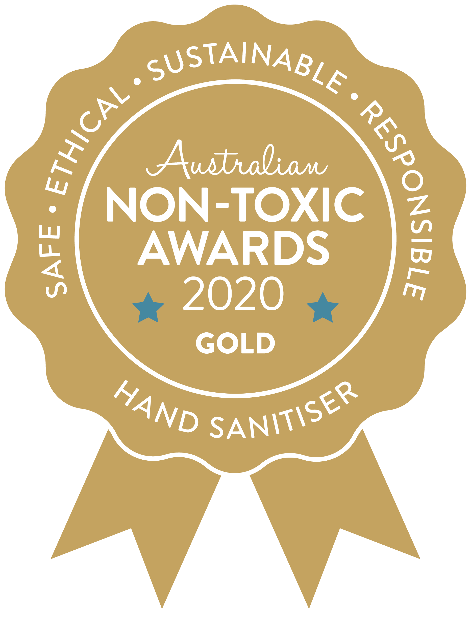 Australian Non-toxic Awards 2020 Gold Hand Sanitiser